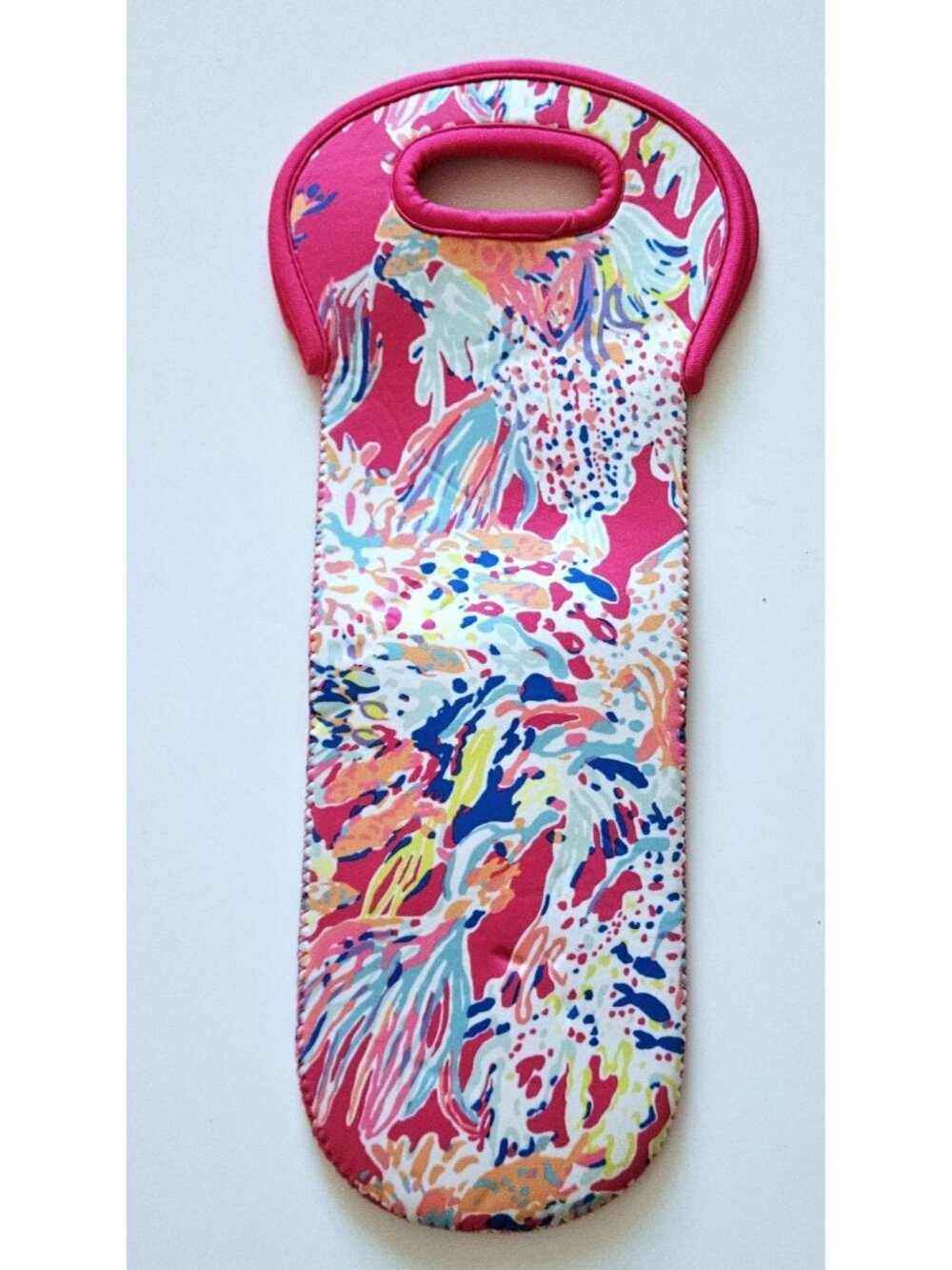 Lilly Pulitzer Neoprene Wine Sleeve Bag